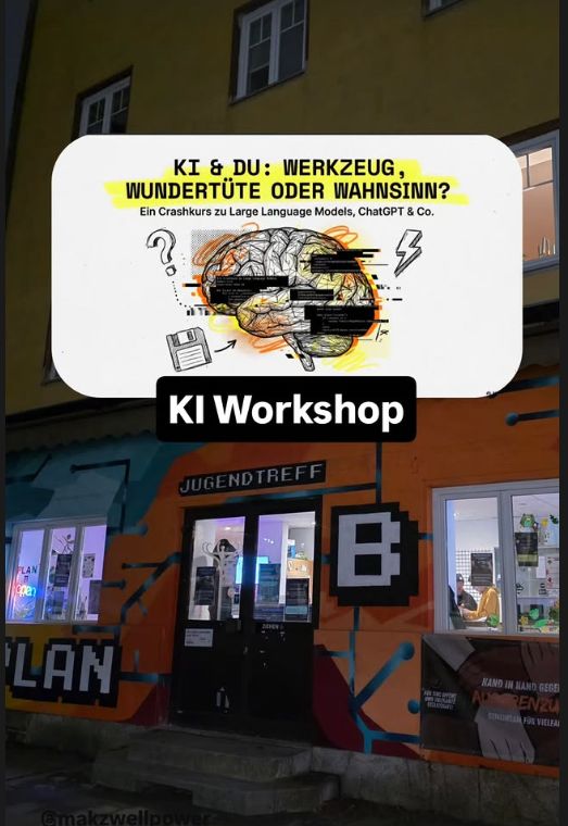 Instagram-Einblick: KI-Crashkurs KI und DU im Jugendtreff Plan B